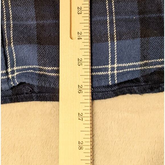 Eddie Bauer Shirt Mens XL Blue Plaid Flannel Button Down Long Sleeve Western - Picture 6 of 6